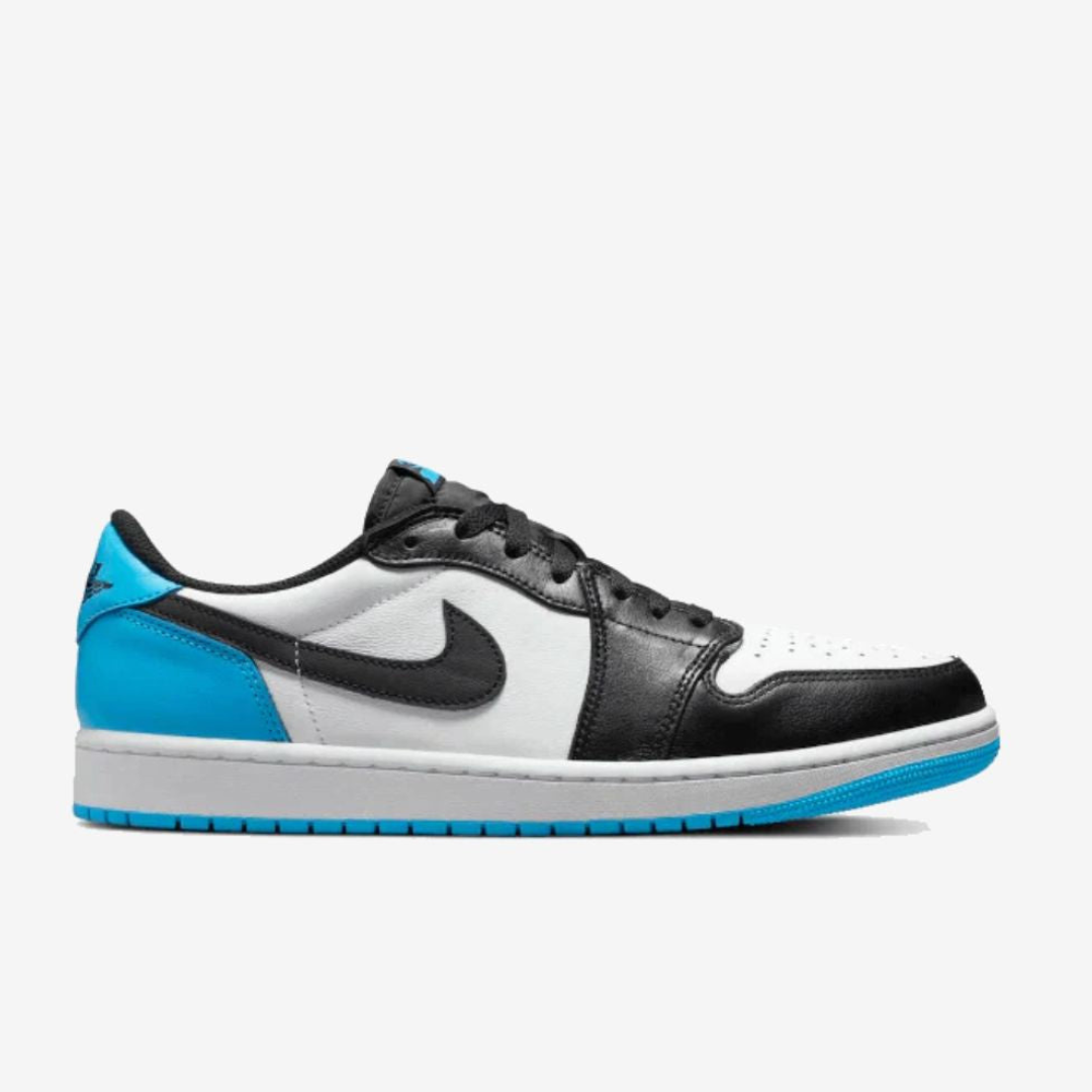 AJ 1 Retro Low OG Black Dark Powder Blue