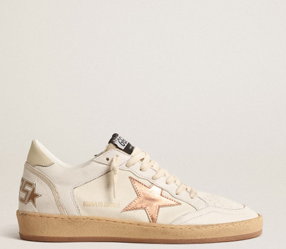 Ball Star LTD in canvas e nappa con stella in pelle laminata bronzo